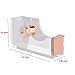 KIDMEN Office Tape Dispenser,Transparent Acrylic Tape Dispenser-Rose Gold