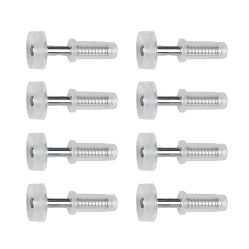 8-Pack Ruedas Guía Superior para Puertas Plegables, Rodillos de Nylon de 3/8 Pulgadas con Resorte para Reparación de Herrajes para Clósets miniatura 1