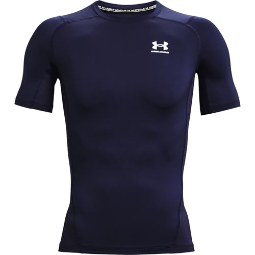 Under Armour Herren UA HG Armour Comp SS, kurzärmliges Funktionsshirt, schnelltrocknendes T-Shirt mit Kompressionspassform