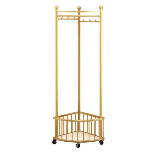 Porte-Manteau sur Pied Doré : Vestiaire Gain de Place pour l'Entrée