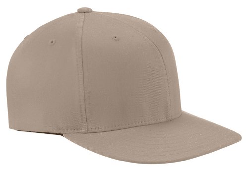 Yupoong-Flexfit Wooly Twill Pro Baseball On-Field Shape Cap~Khaki~Caps-S/M