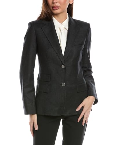 Theory Women's 2 Button Tailor Jacket Sleek Flannel at Amazon