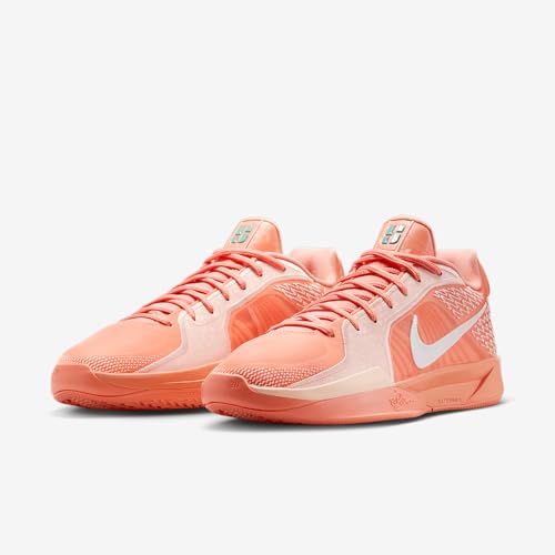 Nike Sabrina 2 Basketball Shoes (FQ2174-801, Apricot Agate/Washed Coral/Washed Teal/Light Bone) 5