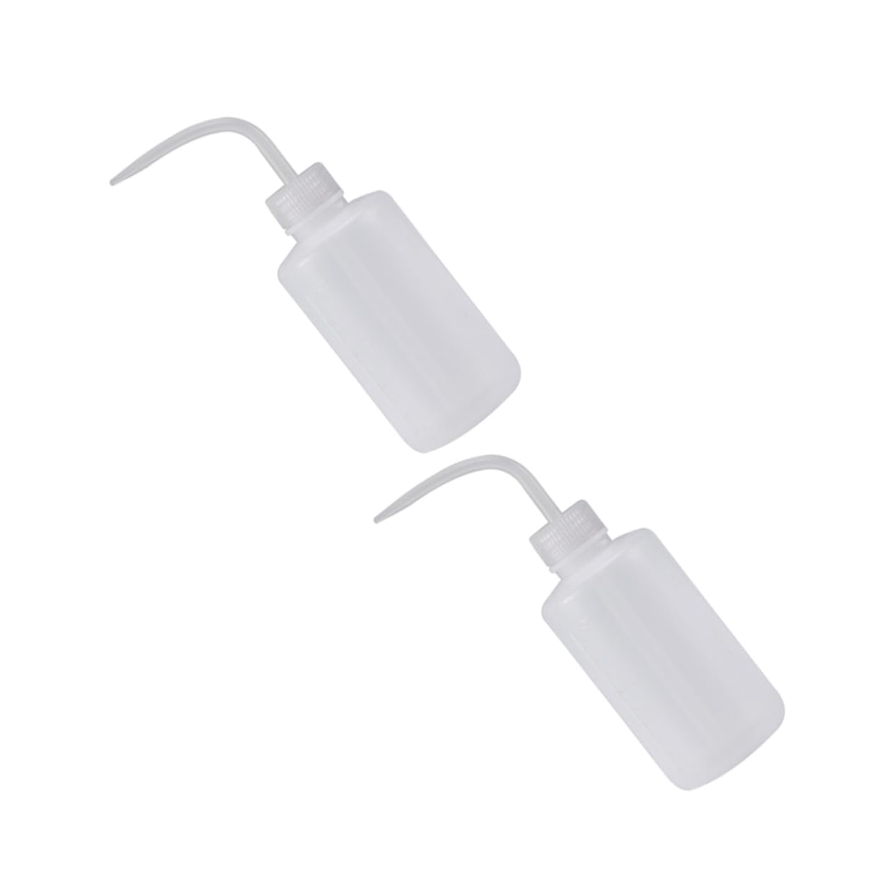 ERINGOGO 2 Pack of Precision Watering Bottles Adjustable Nozzle Leakproof Design for Plant Care Cleaning White Plastic Wide Mouth Squeeze Bottles