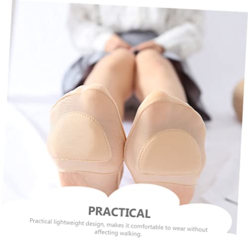 NOLITOY 6pairs Breathable Half Socks for Women Heel Sling Design Comfortable Forefoot Socks for Running Canvas and Shoes Durable and Wear-Resistant2