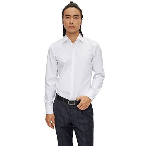 Chemise H-Hank Kent BOSS manches longues ajustée taille 38 homme