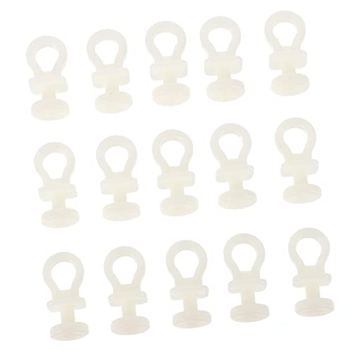 Unomor 1set Plastic Curtain Track Rollers Silent Pulley Wheels for Smooth Sliding for Curtains Drapes Room Dividers Beige Strong Environmental Adaptability