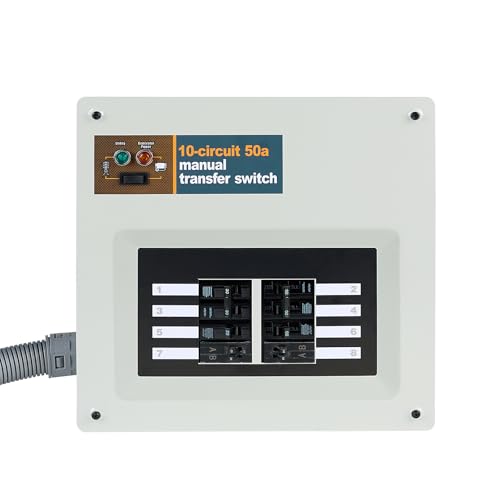 50 Amp Indoor Pre-Wired Manual Transfer Switch Kit - Replacement