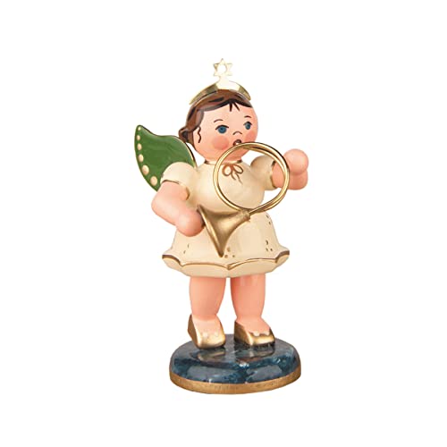 Engel mit Horn - 6,5cm / Weihnachtsengel - Original Erzgebirge Engel...