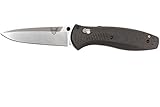 Benchmade Navaja Barrage con hoja de acero 145 CM de 9,1 cm y empuñadura de valox de 12,1 cm Caza, Pesca, Camping, Outdoor, Supervivencia y Bushcraft + Portabotellas de regalo