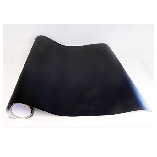 Adzif.biz Le sticker de decoration Rouleau adhésif - Papier Peint Autocollant Noir Mat (4 m x 61,5 cm)