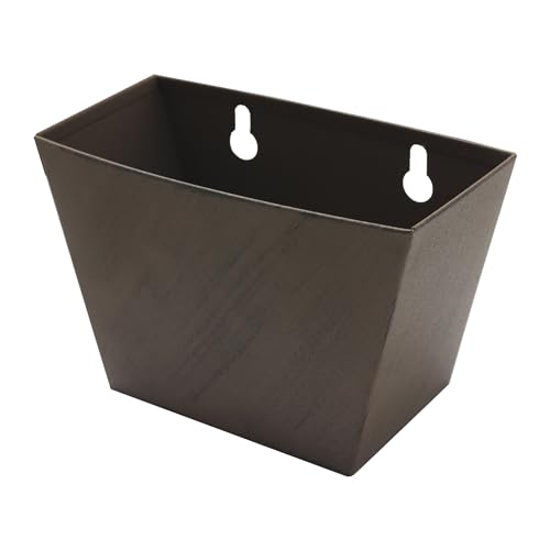 Luwanburg Vintage Beer Cap Catcher Wall Mounted Bottle Top Bucket with Drained Holes (Brown)