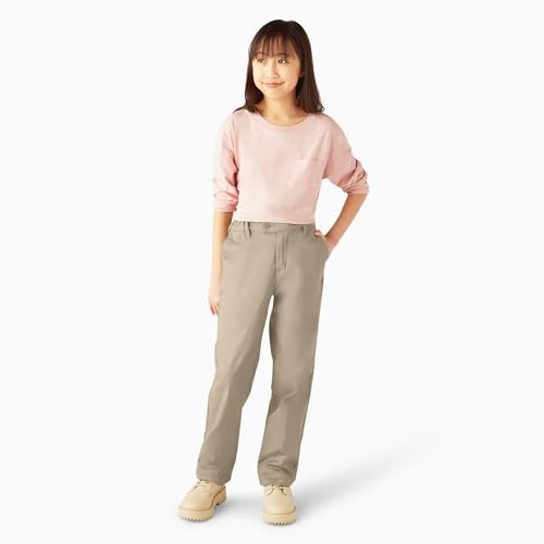 Image of Dickies Kids Girls 2-6X Stretch Slim Straight Pant