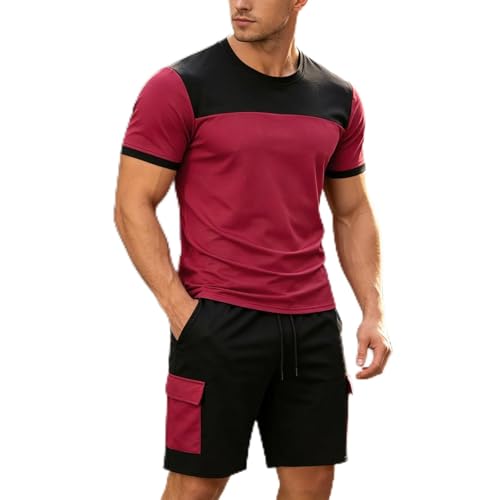 Survêtement homme été t-shirt short idéal running et style casual