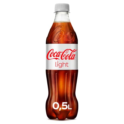 Coca-Cola Light - prickelndes Erfrischungsgetränk mit originalem Coke-Geschmack - ohne Zucker und ohne Kalorien - koffeinhaltiger Softdrink in Einweg Flaschen (12 x 500 ml)