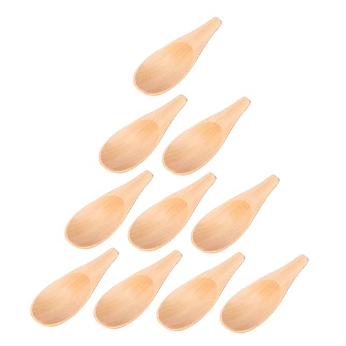Ciieeo 8Pcs Mini Spoons Short Handle Tea Scoop Lightweight Easy to Clean Teaware Accessories for Sugar Salt Spice and Tea Use