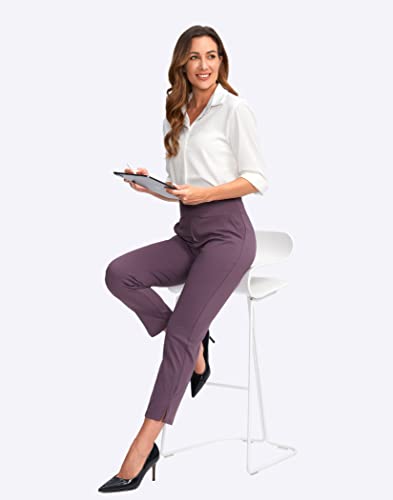 Image of YYV Women's Golf Pants High Waist Stretch Ankle Pants with Pockets