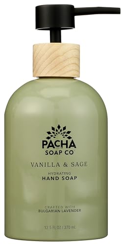 PACHA SOAP Vanilla & Sage Liquid Hand Soap, 12.5 FZ image 3