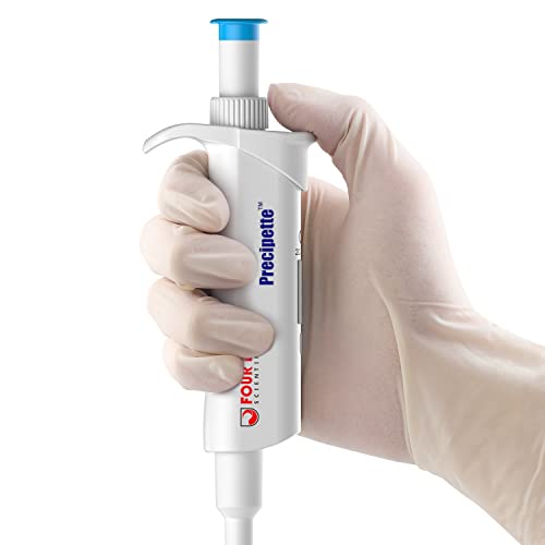 4E's Usa Adjustable Volume 20-200Μl Pipette - Iso 8655 Calibrated Pipette With Autoclavable Lower Portion, Universal Tip Cone Single Channel Pipettes, High Precision Pipettor, Model Ppt200106 #TOP3