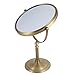Tabletop Makeup Mirror Magnifying Vanity Table Mirror Double Sided Swivel Mirror Round Tabletop Mirror with 10X Magnifying for Bedroom, 8-inch Magnifying Makeup Mirror