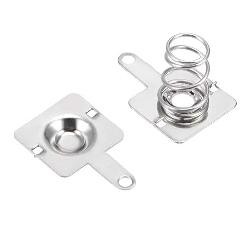 uxcell 20 Pairs AAA Battery Positive Negative Conversion Spring Contact Nickeling Plate 10mmx9mm