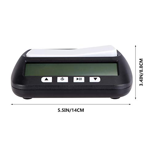 Kisangel Relógio digital de xadrez com temporizador de xadrez para jogos de tabuleiro chinês, inglês