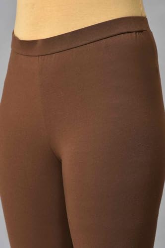 Image of W for Woman Women's Regular Fit High Rise Coral Cotton Jersey Tights