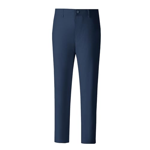 Image of Boys' Linen Pants Lightweight Flat Front Dress Pants Kids School Uniform