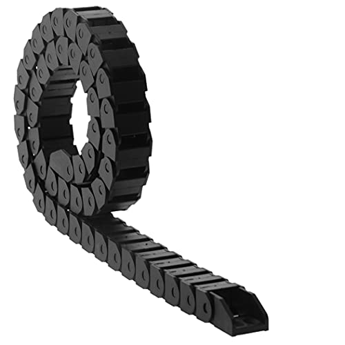Mecion ケーブルキャリア ドラッグチェーン 15mm x 20mm プラスチックケーブルドラッグチェーン CNCマシン用 2個パック