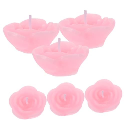VICASKY 6pcs Floating Candles for Home Decor Unscented Tealight Candles for Weddings Parties and Bedroom Ambiance Romantic Wax Lighting