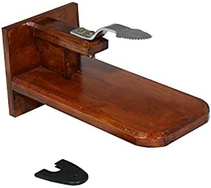 Wooden Coconut Scraper | Tabletop Grater with Movable Chirava | Teak Wood Base | Coconut Cracker, Peeler, Standing Scraper | Non-Electric for Kitchen | Coconut Grater & Crusher for Home Needs