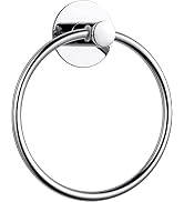 YUET Adhesive Towel Ring Holder Towel Rail Self Adhesive Towel Holder,Stainless Steel Rustproof B...