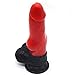 Silicone Made Multi Colored Artificial Dog Dildo Wolf Dildo Adult Toy for Women Couple Half Animal Knotty