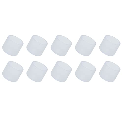 METALLIXITY Chair Leg End Cover (30mm Dia) 12Pcs, PVC Furniture Feet Caps Floor Protector - for Sofa Table Patio Chairs Clear