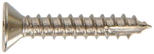 The Hillman Group 45452 Tornillo para madera plano Phillips 9 pulgadas x 2.5 pulgadas, níquel satinado, paquete de 15 miniatura 2