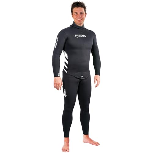 MARES Men's Apnea Instinct 50 5mm Open Cell Neoprene Freediving Wetsuit Jacket with Hood miniatura 3