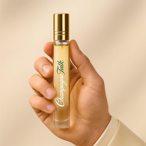 Image of Paradyse Perfume - Champagne Talk Unisex Eau de Parfum | Sparkling Cognac & Cinnamon, Sweet Vanilla Praline Oriental | Long-Lasting Date Night & Sunset Scent | 10 ML
