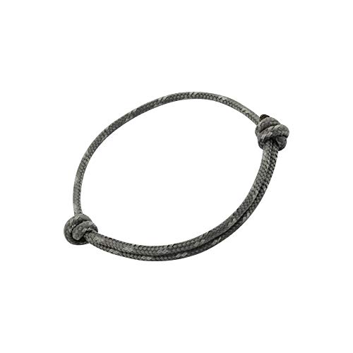 Preisvergleich Produktbild GLANZWEAR® Surferarmband Reflect Männer Frauen Seilarmband Nylon Segelknoten Segeltau Surfer Armband Freundschaftsband Partner Armbänder für Damen Herren Paracord Charcoal Grau