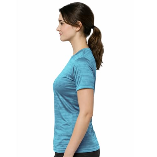 Image of NINQ Women's Loose Fit T-Shirt | Half Sleeve Round Neck Sports Wear for Gym, Running, Yoga, Workout & Casual Everyday Comfort