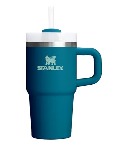 Image of STANLEY Quencher H2.0 Tumbler with Handle and Straw 20 oz | Flowstate 3-Position Lid | Cup Holder Compatible for Travel | Insulated Stainless Steel Cup | BPA-Free | Coastal Teal