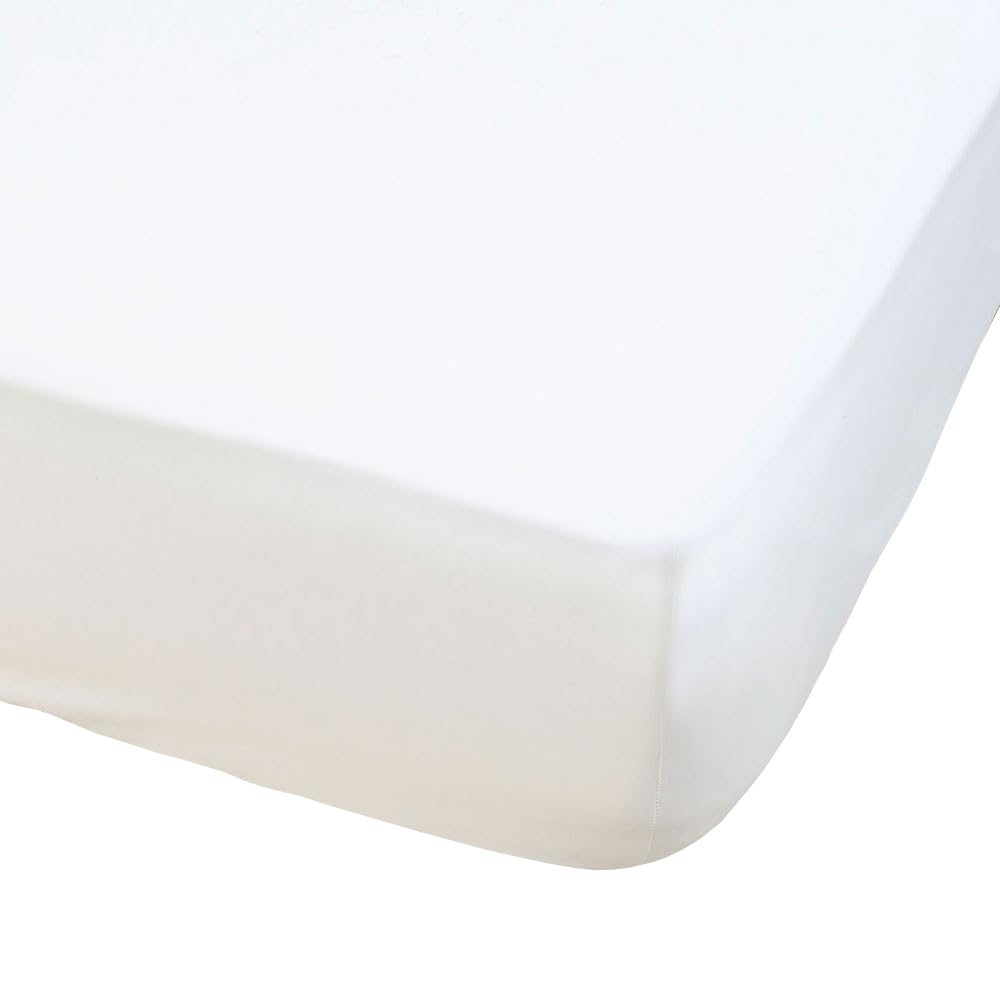 DROUAULT - Alèse & Protège-Matelas Absorbant - Collection Soft Pro Blanc 140x190 cm - Molleton de Coton 230 GR/m² - Anti-acariens Anti-rétrécissement Sanfor - Bonnet 30-42 cm - Lavable 40°C