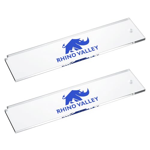 Rhino Valley Snowboard Wax Scraper, 2 Pack Transparent Rectangular Ski Wax Scraper Smooth Edge Efficient Ski Waxing Brushes, Portable Snowboard Accessories, Deep Blue