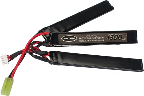 Evike Airsoft - Matrix High Performance 11.1V Butterfly Type Airsoft LiPo Battery (Model: 1300mAh - 15C / Small Tam)