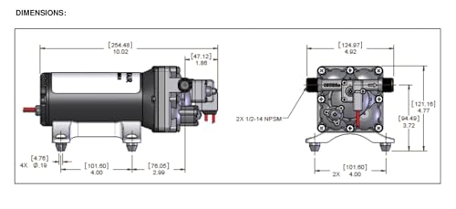 Image of PENTAIR SHURFLO 4158-153-E75 Aqua King II Premium Fresh Water Pump 5.0