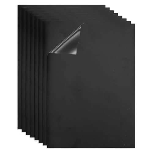 Tableau blanc magnétique A4 lot de 8 avec cadre noir et aimants inclus