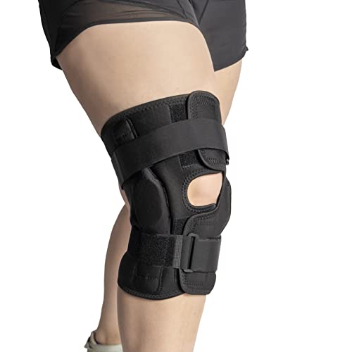 Brace Direct Plus Size Knee Brace With Internal Hinge - Compression Knee Wrap For Overweight Men & Women - Brace For Knee Pain in Bariatric Patients - Helps Meniscus Tears and Arthritis Pain