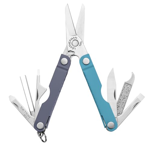 Image of LEATHERMAN, Micra, Keychain Multi-tool with Grooming Tools, Mini Pocketknife for Everyday Carry (EDC), Hobbies & Outdoors, Built in the USA, Lavender Mist