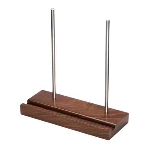 Genérico Wooden Record Holder Solid Wood Album Art Plate Display Shelf Desktop Decorative Stand for Vinyl Records, Stylish Collection Rack for Record Player Accessories and Home Decor