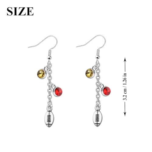 OKEYCH Football Inspired Gift C Fan Earrings Football Fandom Jewelry Football Support Merch2