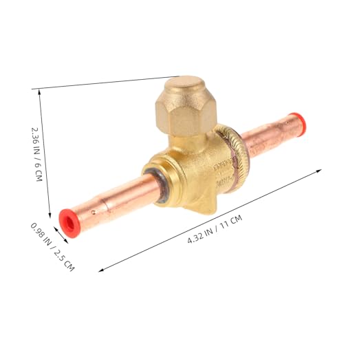 Válvula de bola de carga para HVAC SHINEOFI compatible con refrigerantes 3